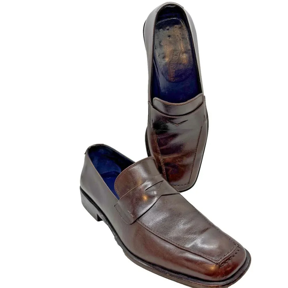 Salvatore Ferragamo Men's Dark Brown Penny Loafers - 9.5US / 8.5 Italy EE